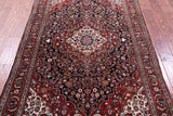 Black Persian Bijar Hand Knotted Wool Rug - 4' 6" X 6' 8" - Golden Nile