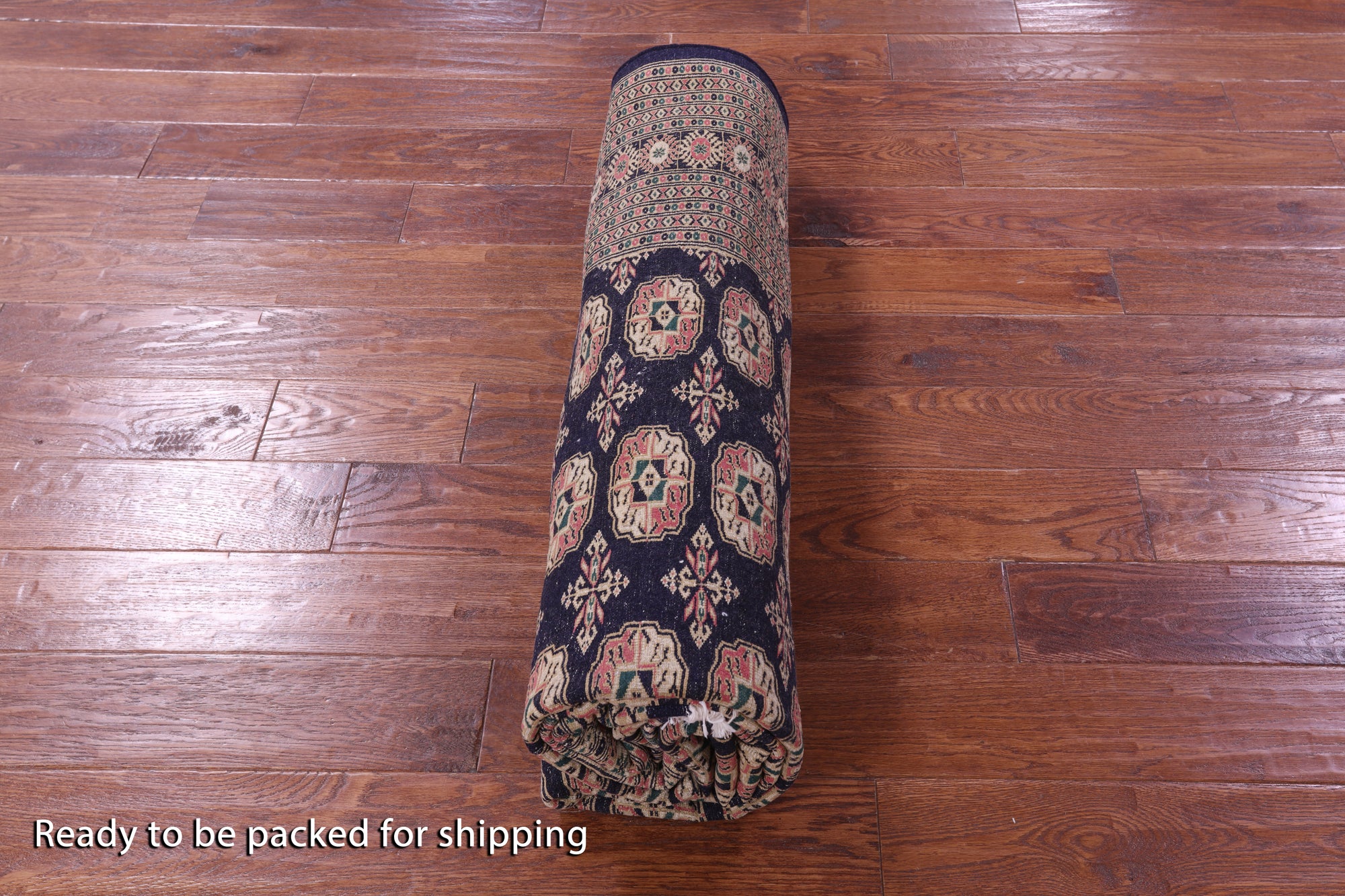 Blue Bokhara Handmade Wool Rug - 6' 3" X 8' 9" - Golden Nile