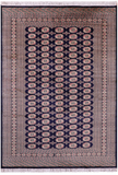 Blue Bokhara Handmade Wool Rug - 6' 3" X 8' 9" - Golden Nile