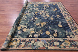 Aubusson Flat Weave Rug Handmade Wool Rug - 9' 10" X 13' 6" - Golden Nile