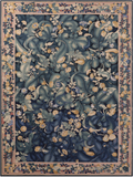 Aubusson Flat Weave Rug Handmade Wool Rug - 9' 10" X 13' 6" - Golden Nile