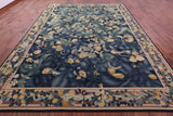 Aubusson Flat Weave Rug Handmade Wool Rug - 9' 10" X 13' 6" - Golden Nile