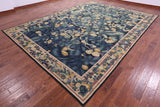 Aubusson Flat Weave Rug Handmade Wool Rug - 9' 10" X 13' 6" - Golden Nile