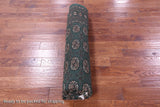 Green Signed Bokhara Handmade Wool Rug - 8' 6" X 10' 0" - Golden Nile