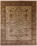 Ivory Persian Tabriz Handmade Wool Rug - 11' 10" X 15' 0" - Golden Nile