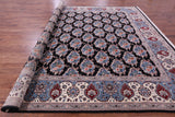 Black Persian Tabriz Handmade Wool Rug - 11' 11" X 15' 5" - Golden Nile