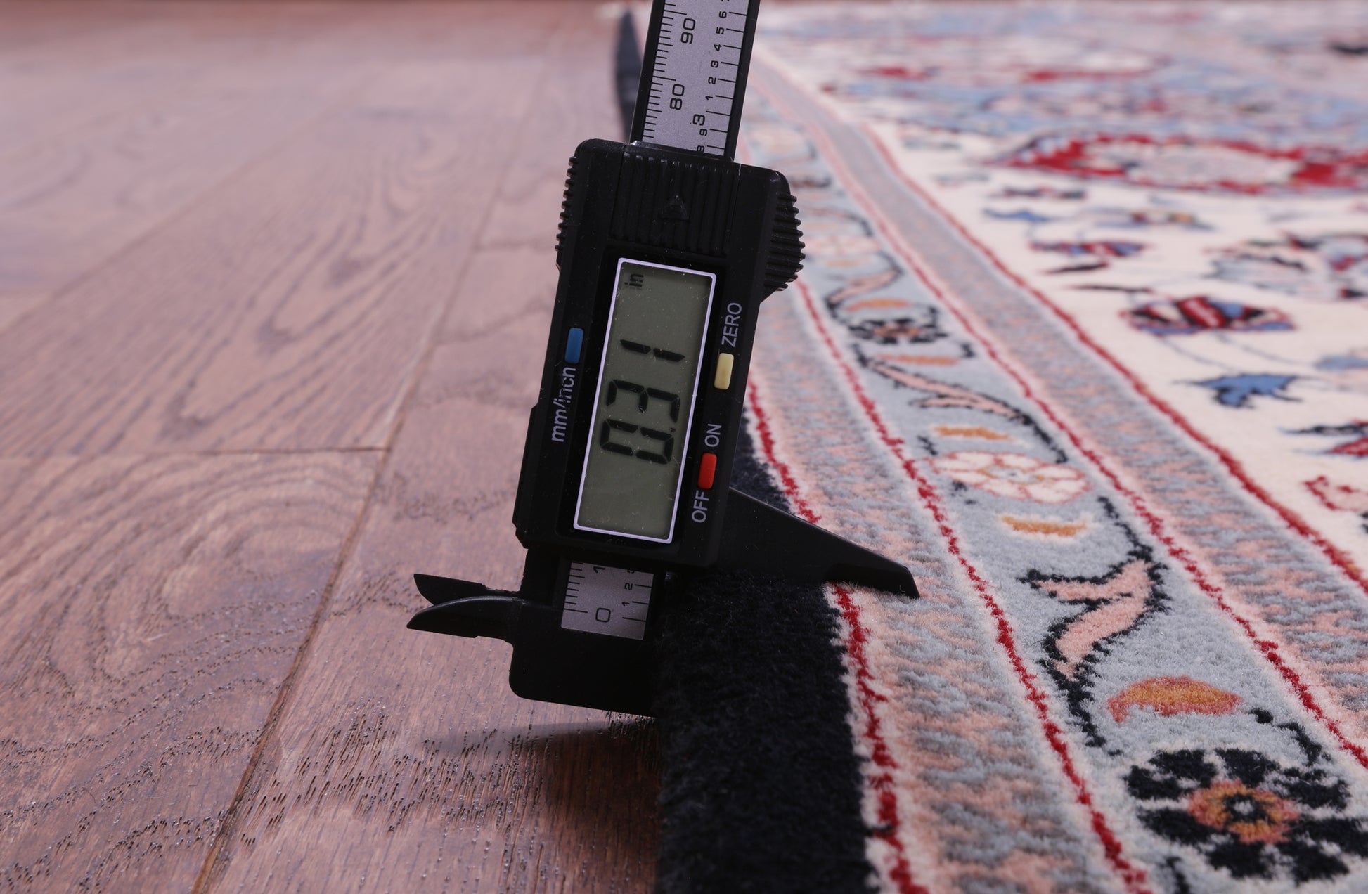 Black Persian Tabriz Handmade Wool Rug - 11' 11" X 15' 5" - Golden Nile