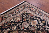 Black Persian Tabriz Handmade Wool Rug - 8' 2" X 10' 0" - Golden Nile