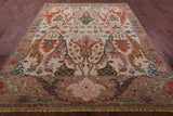 Ivory Turkish Oushak Hand Knotted Wool Rug - 8' 2" X 10' 0" - Golden Nile