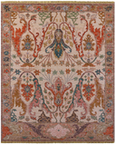 Ivory Turkish Oushak Hand Knotted Wool Rug - 8' 2" X 10' 0" - Golden Nile