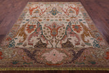 Ivory Turkish Oushak Hand Knotted Wool Rug - 8' 2" X 10' 0" - Golden Nile