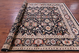 Black Persian Tabriz Hand Knotted Wool Rug - 8' 0" X 10' 3" - Golden Nile