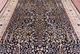 Black Persian Ziegler Hand Knotted Wool Rug - 8' 0" X 10' 1" - Golden Nile