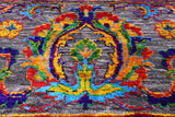 Grey Persian Tabriz Hand Knotted Wool & Silk Rug - 9' 1" X 12' 0" - Golden Nile