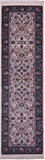 Ivory Persian Tabriz Hand Knotted Wool & Silk Runner Rug - 2' 4" X 8' 1" - Golden Nile