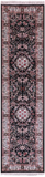 Black Persian Tabriz Handmade Wool Runner Rug - 2' 7" X 9' 10" - Golden Nile