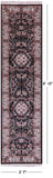 Black Persian Tabriz Handmade Wool Runner Rug - 2' 7" X 9' 10" - Golden Nile
