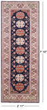 Blue Persian Tabriz Handmade Wool Runner Rug - 2' 11" X 7' 10" - Golden Nile