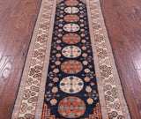 Blue Persian Tabriz Handmade Wool Runner Rug - 2' 11" X 7' 10" - Golden Nile