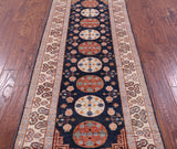 Blue Persian Tabriz Handmade Wool Runner Rug - 2' 11" X 7' 10" - Golden Nile