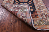 Blue Persian Tabriz Handmade Wool Runner Rug - 2' 11" X 7' 10" - Golden Nile