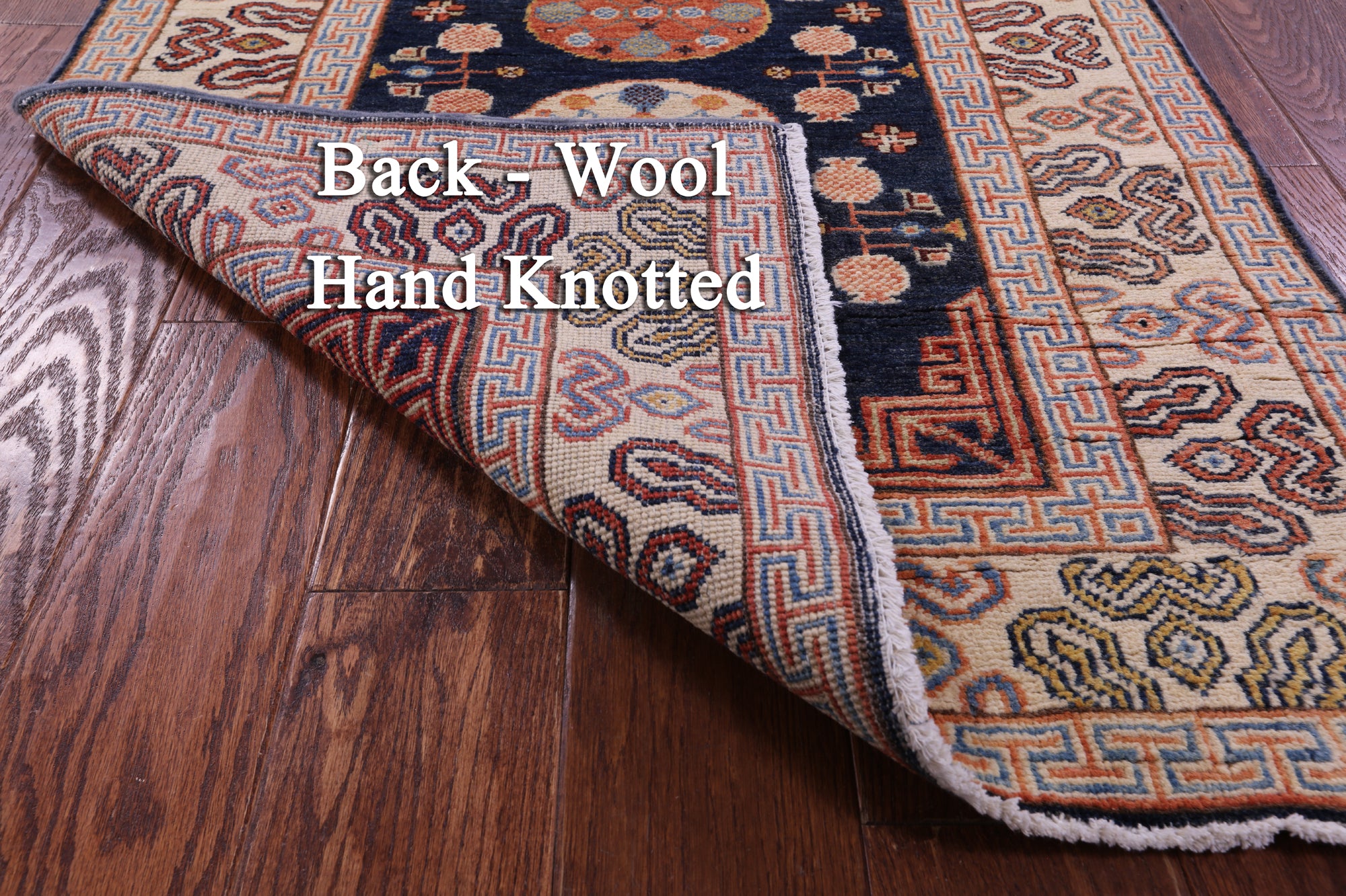 Blue Persian Tabriz Handmade Wool Runner Rug - 2' 11" X 7' 10" - Golden Nile