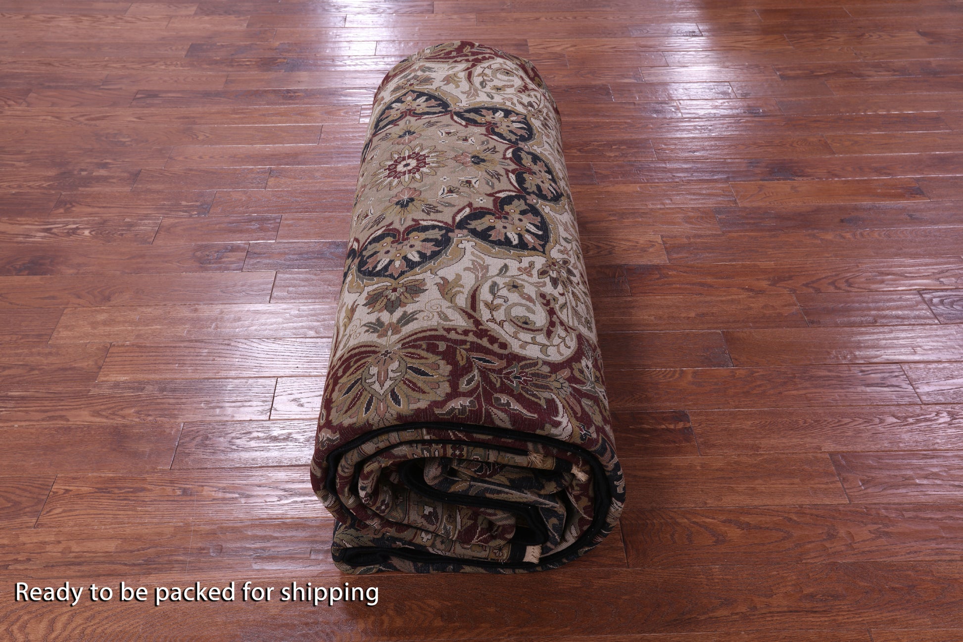 Black Persian Tabriz Hand Knotted Wool Rug - 11' 10" X 17' 9" - Golden Nile