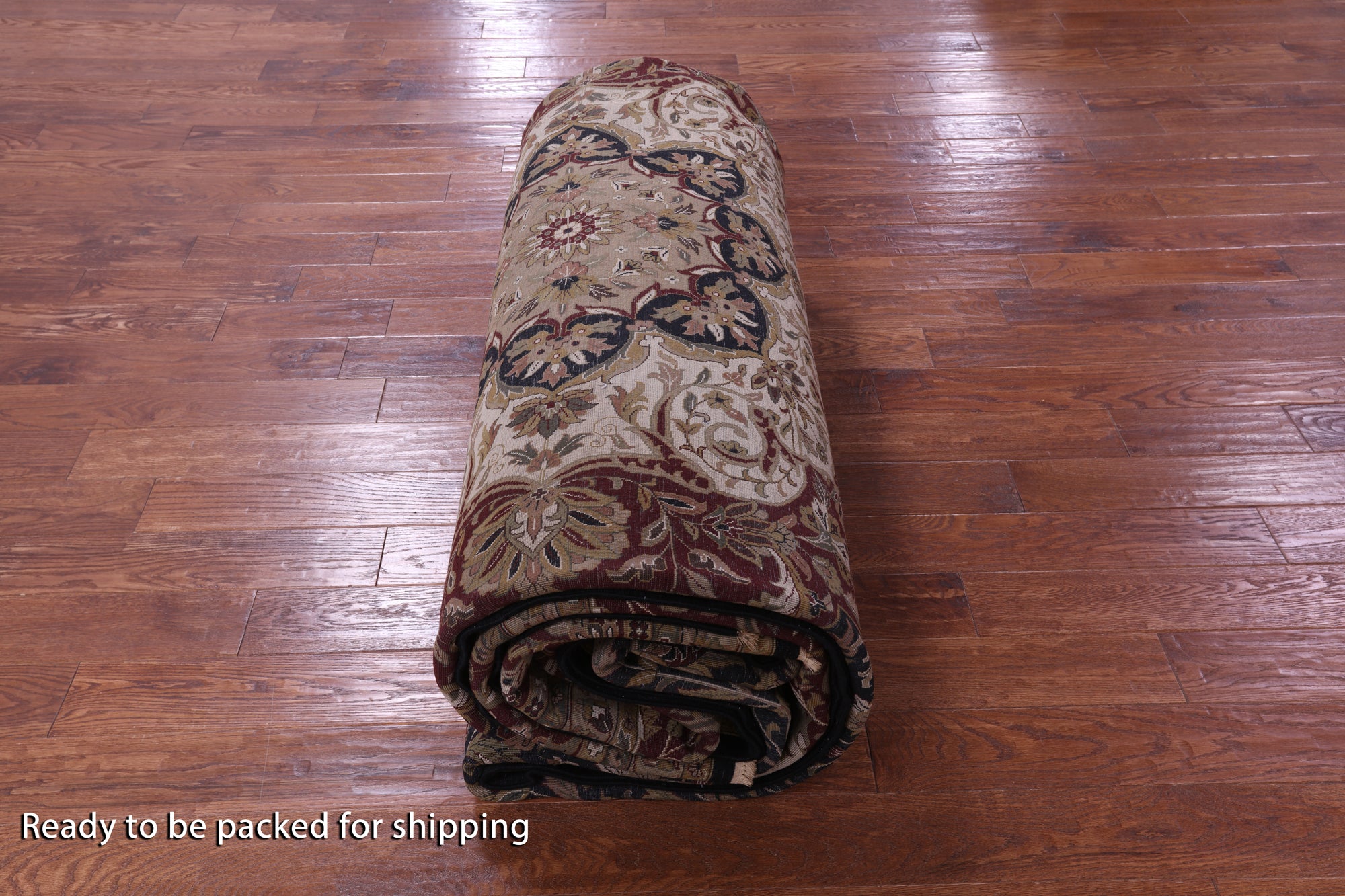 Black Persian Tabriz Hand Knotted Wool Rug - 11' 10" X 17' 9" - Golden Nile