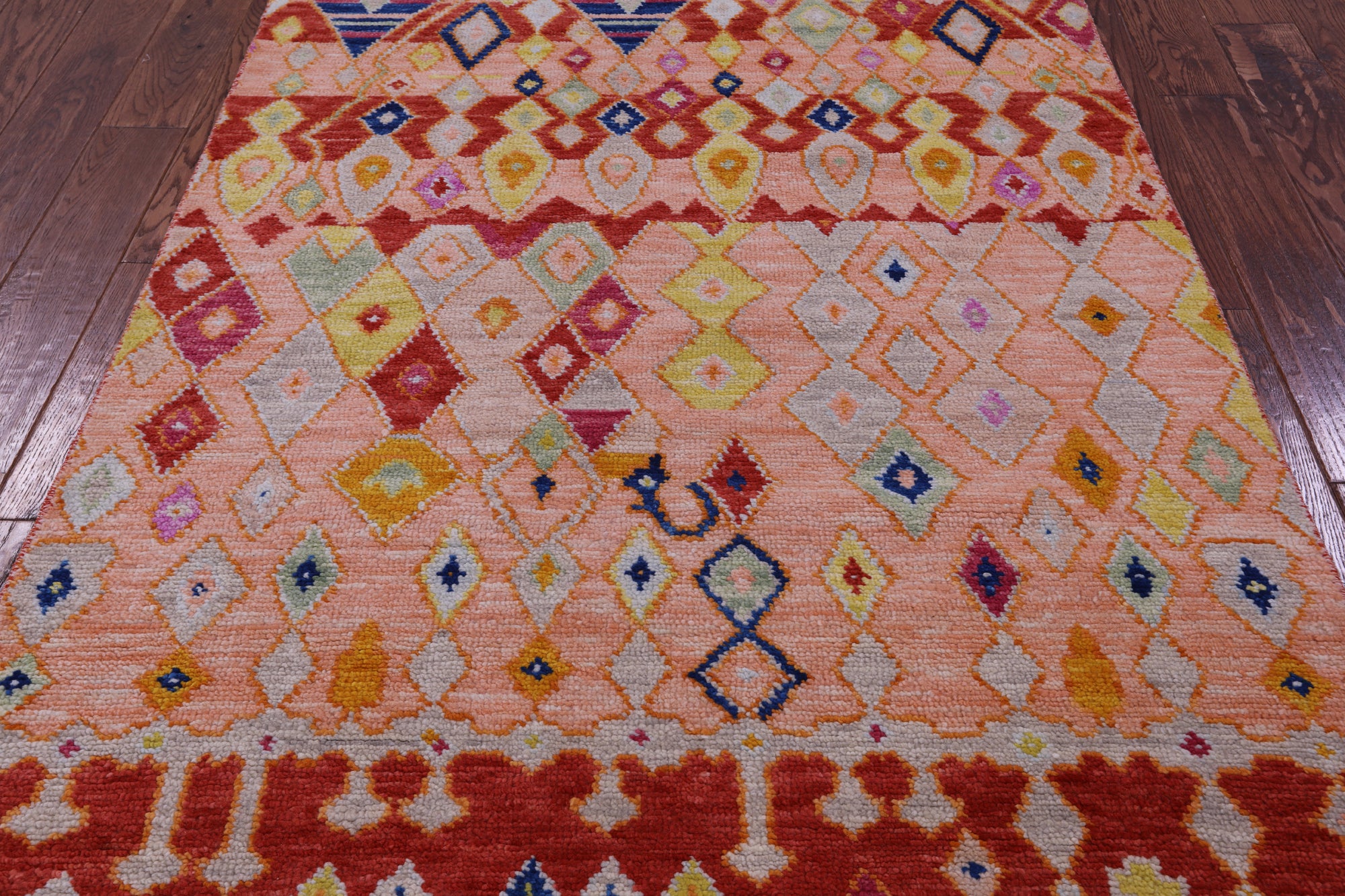 Tribal Moroccan Handmade Wool Rug - 4' 4" X 6' 0" - Golden Nile