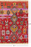 Tribal Moroccan Handmade Wool Rug - 4' 1" X 6' 0" - Golden Nile