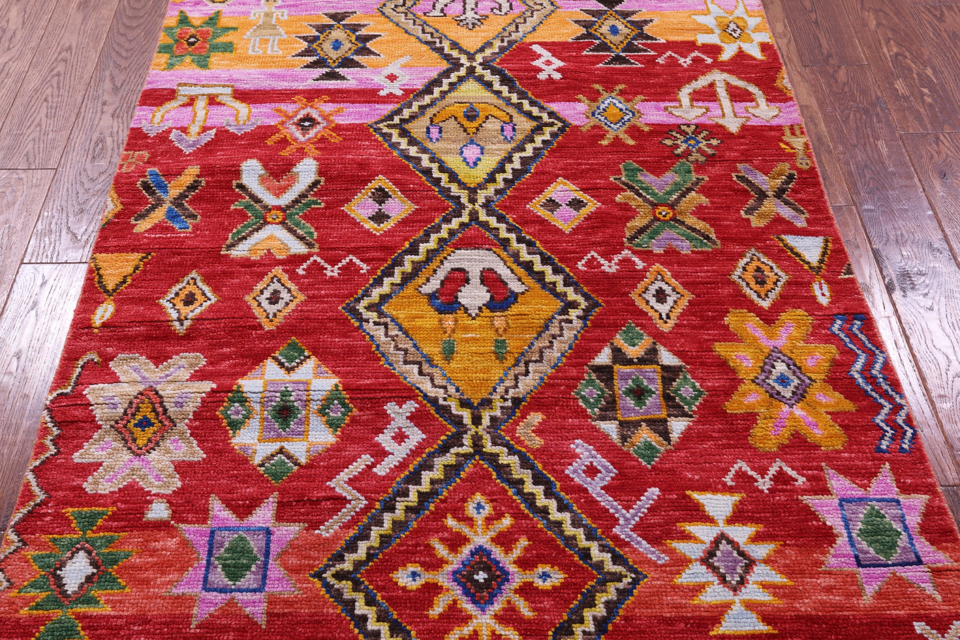 Tribal Moroccan Handmade Wool Rug - 4' 1" X 6' 0" - Golden Nile