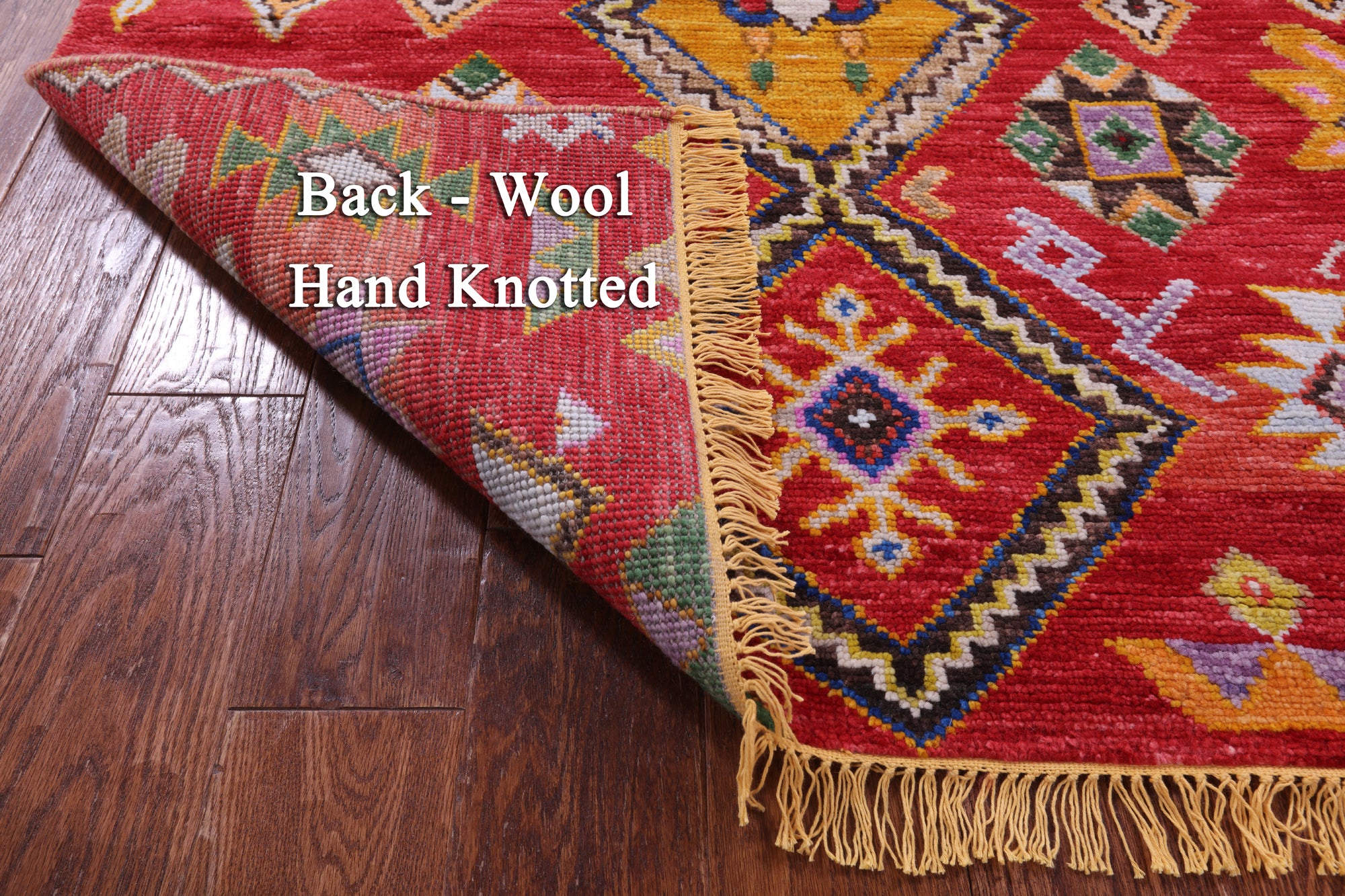 Tribal Moroccan Handmade Wool Rug - 4' 1" X 6' 0" - Golden Nile