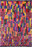 Tribal Moroccan Handmade Wool Rug - 4' 1" X 5' 10" - Golden Nile