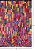 Tribal Moroccan Handmade Wool Rug - 4' 1" X 5' 10" - Golden Nile