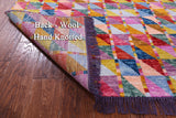Tribal Moroccan Hand-Knotted Wool Rug - 4' 1" X 6' 0" - Golden Nile