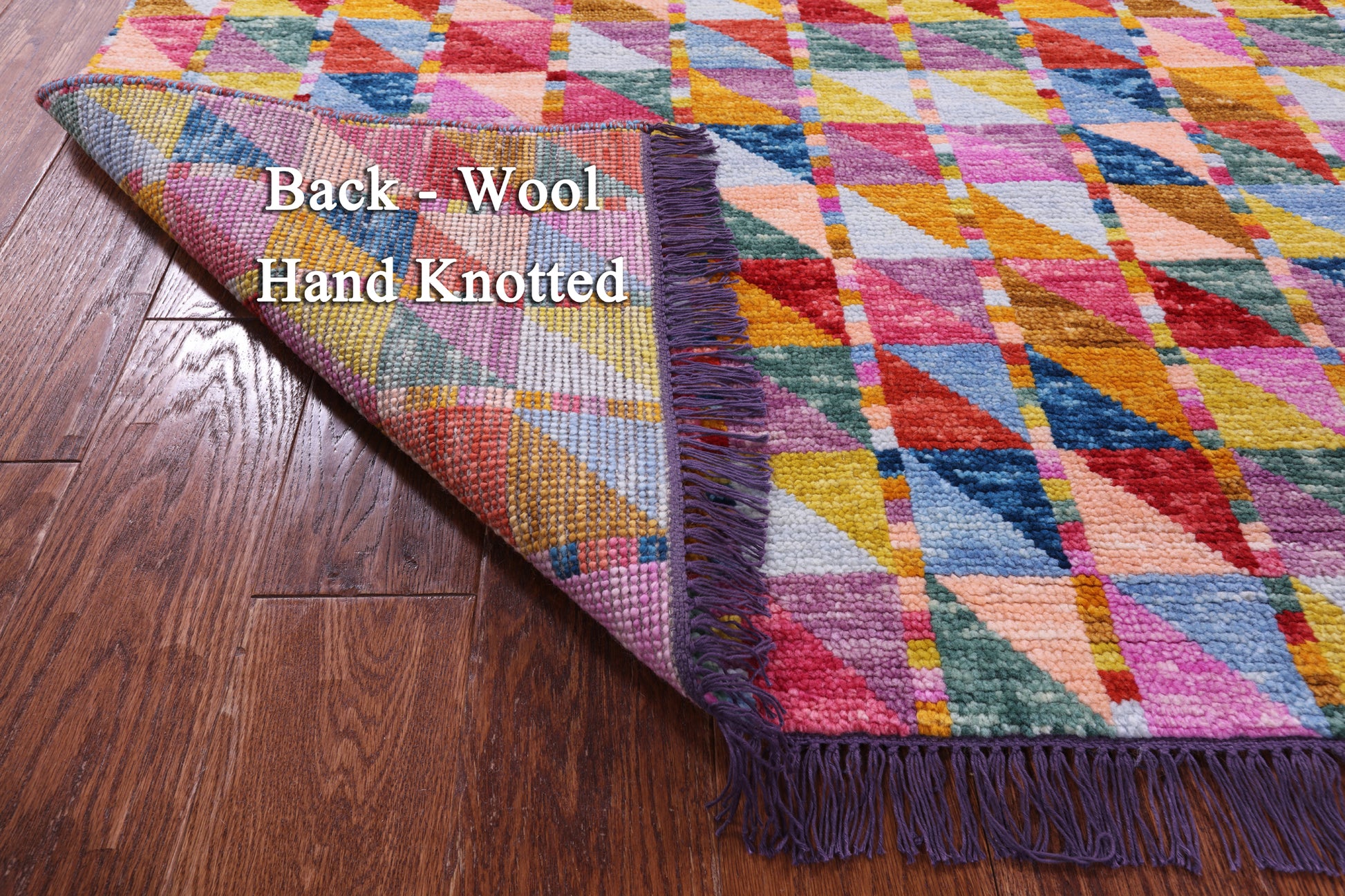 Tribal Moroccan Hand-Knotted Wool Rug - 4' 1" X 6' 0" - Golden Nile