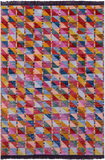 Tribal Moroccan Hand-Knotted Wool Rug - 4' 1" X 6' 0" - Golden Nile