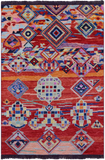 Tribal Moroccan Handmade Wool Rug - 4' 1" X 5' 11" - Golden Nile