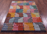 Tribal Moroccan Handmade Wool Rug - 4' 2" X 5' 10" - Golden Nile