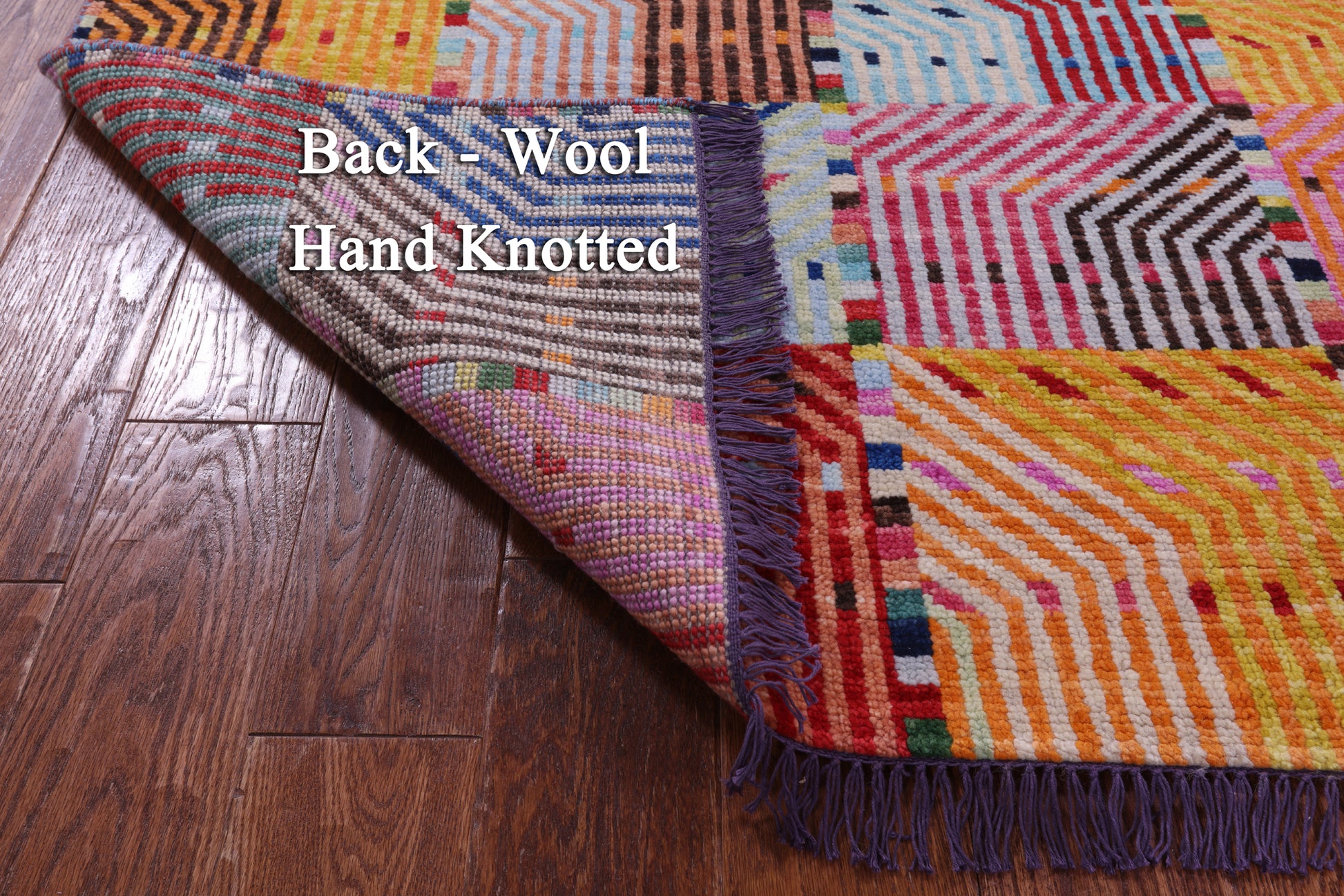 Tribal Moroccan Handmade Wool Rug - 4' 2" X 5' 10" - Golden Nile