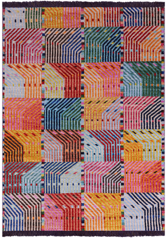 Tribal Moroccan Handmade Wool Rug - 4' 2