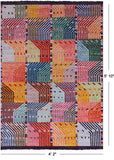 Tribal Moroccan Handmade Wool Rug - 4' 2" X 5' 10" - Golden Nile