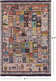 Tribal Moroccan Hand-Knotted Wool Rug - 4' 1" X 6' 0" - Golden Nile