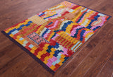 Tribal Moroccan Handmade Wool Rug - 4' 1" X 5' 10" - Golden Nile