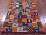 Tribal Moroccan Hand Knotted Wool Rug - 4' 1" X 6' 1" - Golden Nile