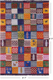 Tribal Moroccan Hand Knotted Wool Rug - 4' 1" X 6' 1" - Golden Nile