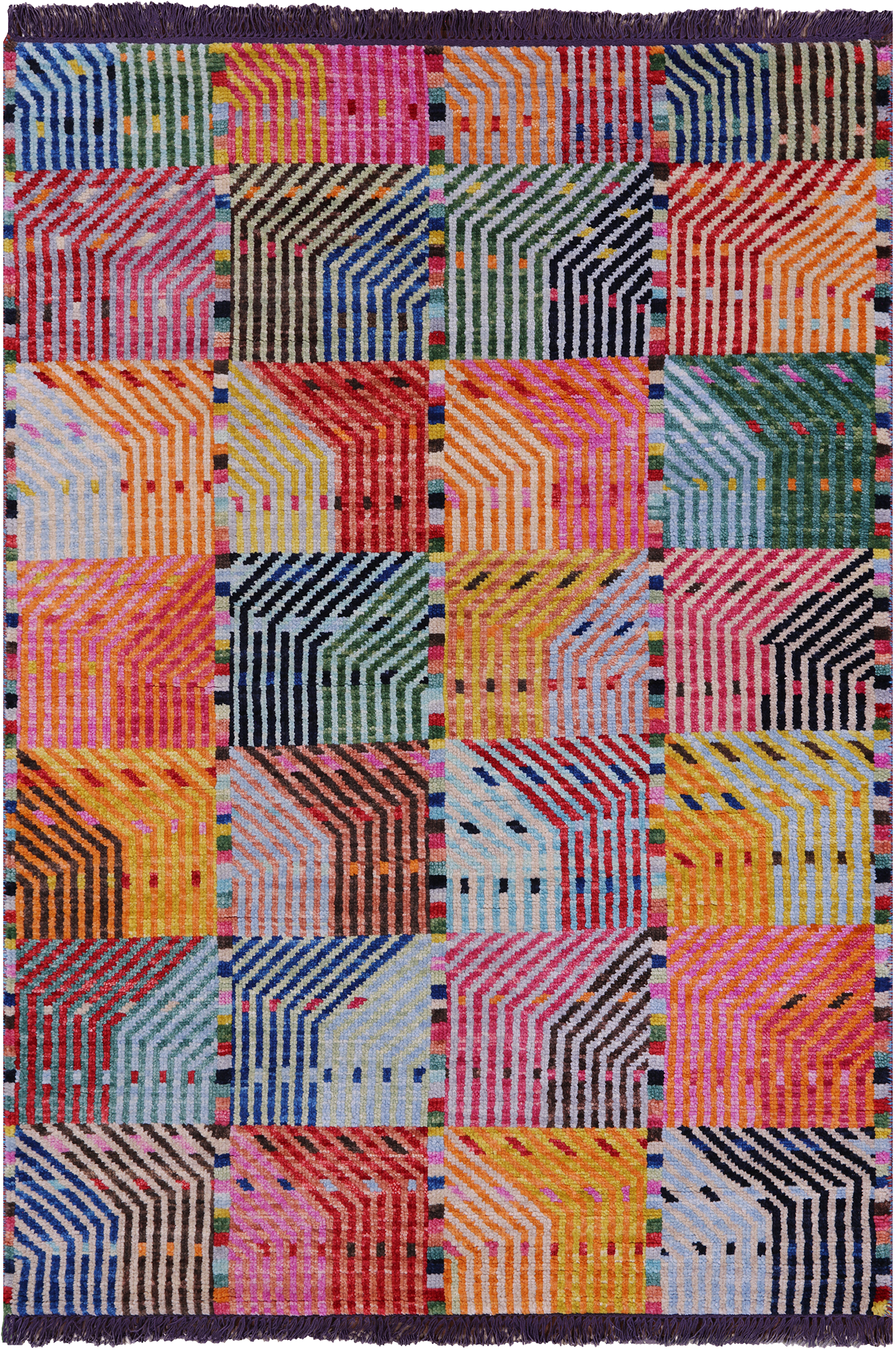 Tribal Moroccan Handmade Wool Rug - 4' 1" X 5' 10" - Golden Nile