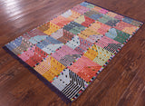 Tribal Moroccan Handmade Wool Rug - 4' 1" X 5' 10" - Golden Nile