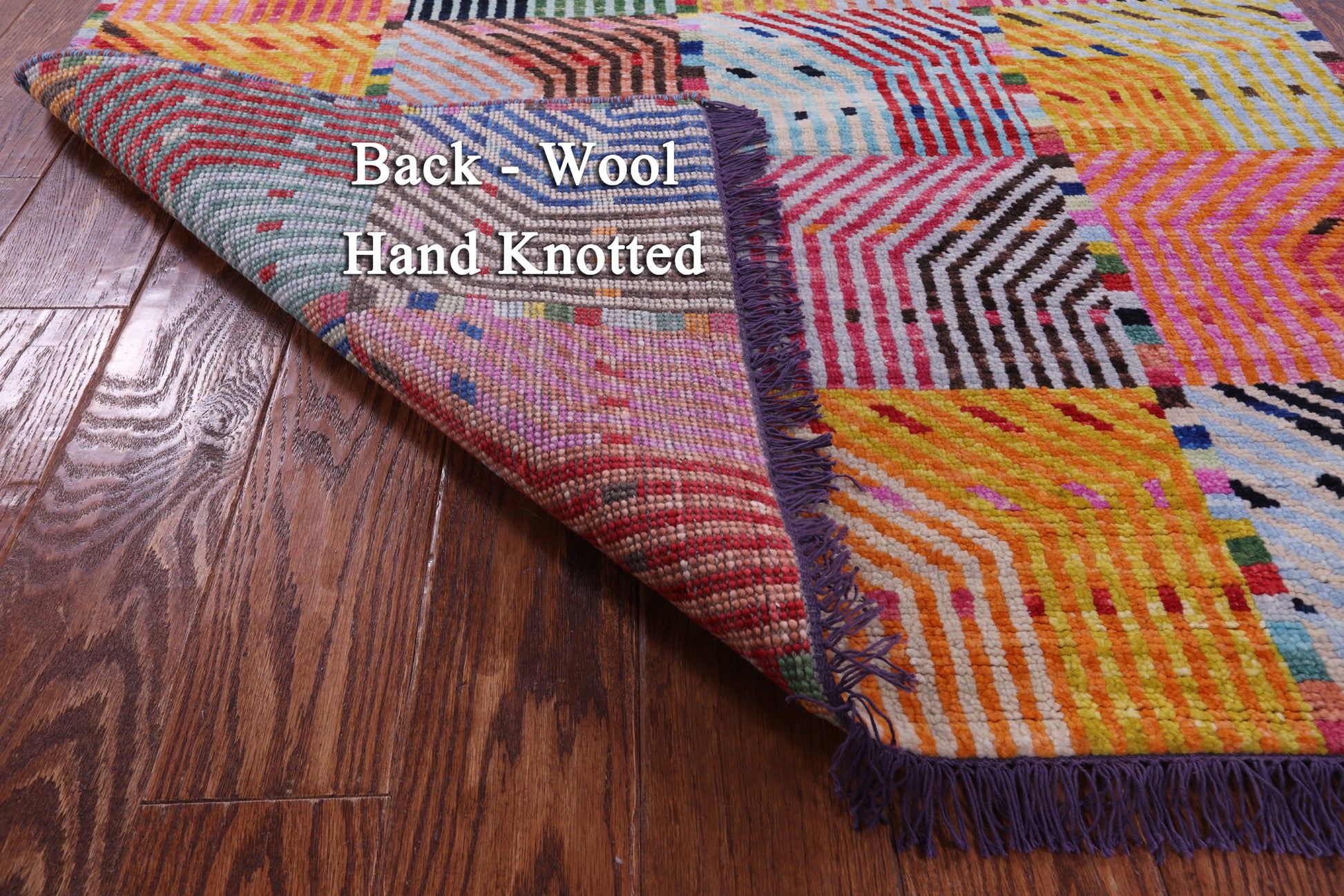 Tribal Moroccan Handmade Wool Rug - 4' 1" X 5' 10" - Golden Nile