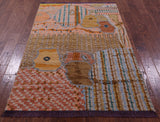 Tribal Moroccan Handmade Wool Rug - 4' 1" X 6' 2" - Golden Nile